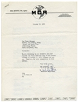 Three Stooges Signed Contract Termination From 1951, With Shemp's Signature